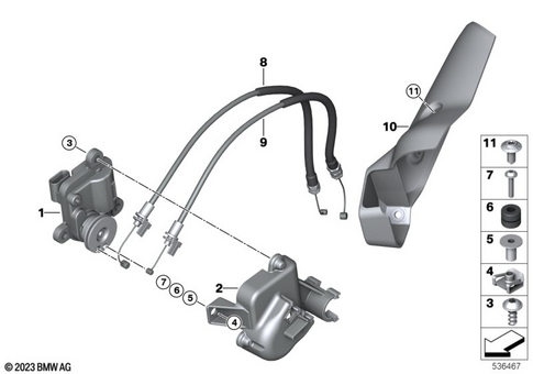 Exhaust System Parts with Mounts for 2026 BMW-Motorrad R 1300 RS #1