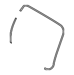 873210W000 - Body: Weatherstrip for Hyundai Image