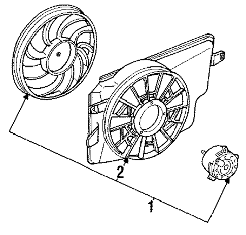 Cooling Fan for 1996 Ford Mustang #0