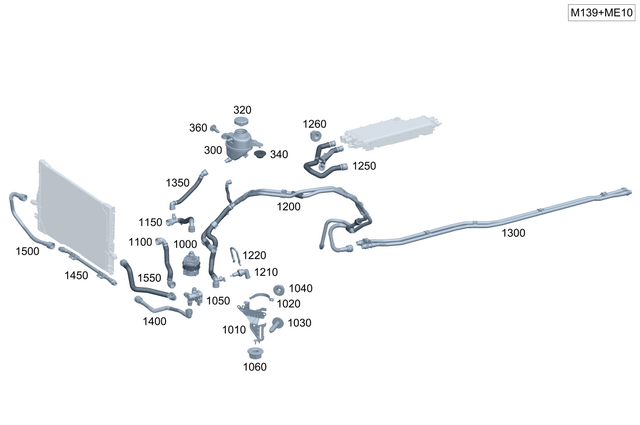 2545013503 - : Coolant Hose for Mercedes-Benz Image