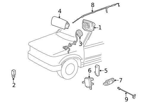 Air Bag Components for 2009 Mazda Tribute #0