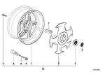 36132227123 - Wheels: Hub Cap for BMW Image