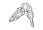 1EM905855 - Steering: Cylinder &amp; Keys for Volkswagen Image