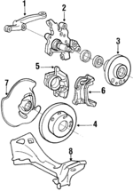 2013302020 - : Steering Knuckle for Mercedes-Benz Image