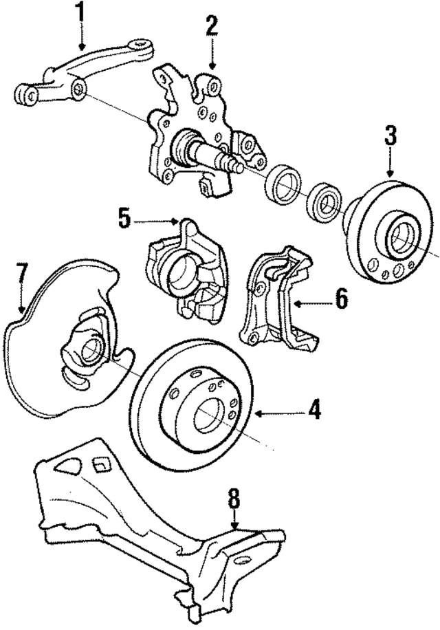 2013301825 - Suspension: Front Hub for Mercedes-Benz Image