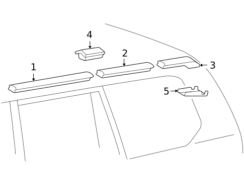 Exterior Trim - Roof for 2006 Lexus GX470 #0