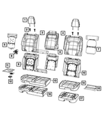 6CN081X7AB - Interior Trim: Second Row Headrest, Right for Mopar Image
