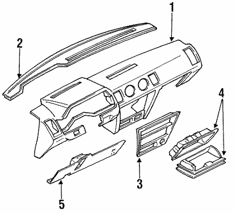 Instrument Panel for 1985 Nissan 300ZX | OEM Parts Online