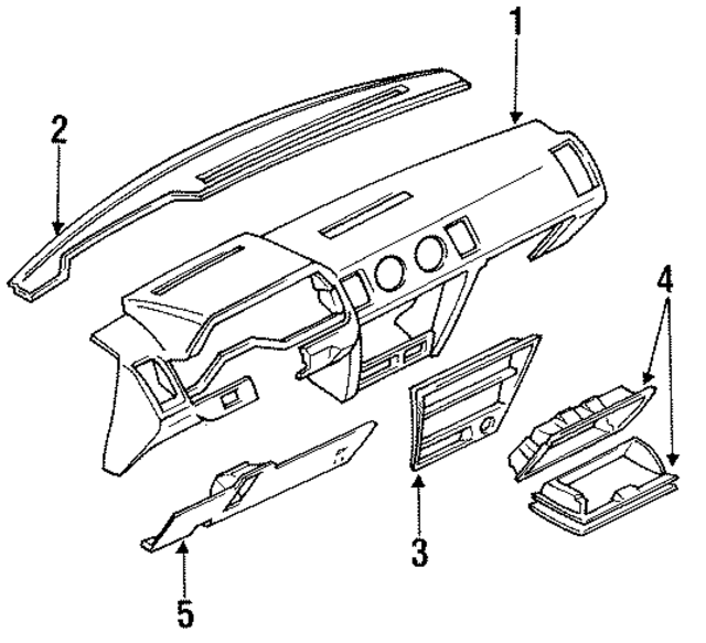 F810021P01 - Body: Instrument Panel for Nissan: 300ZX Image