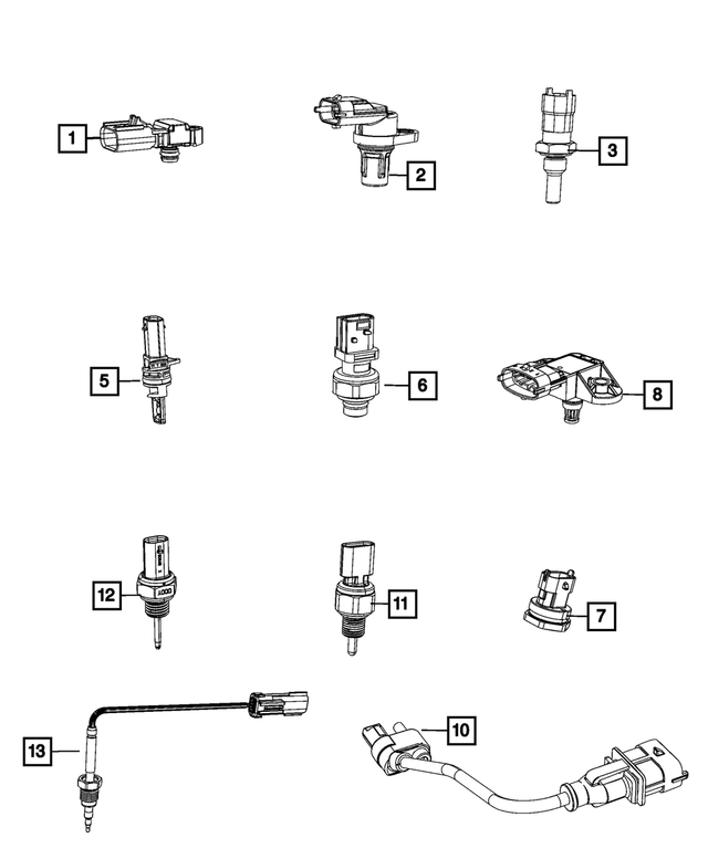 68490043AA - Electrical: Crankcase Pressure Sensor for Mopar Image