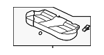 6912A077XE - Body: Seat Cushion for Mitsubishi Image