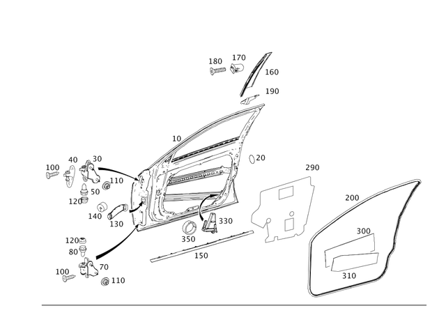 19985150 - Driver Door: Stop Plug for Mercedes-Benz Image image