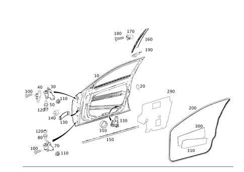 Driver Door for 2012 Mercedes-Benz E350 #0