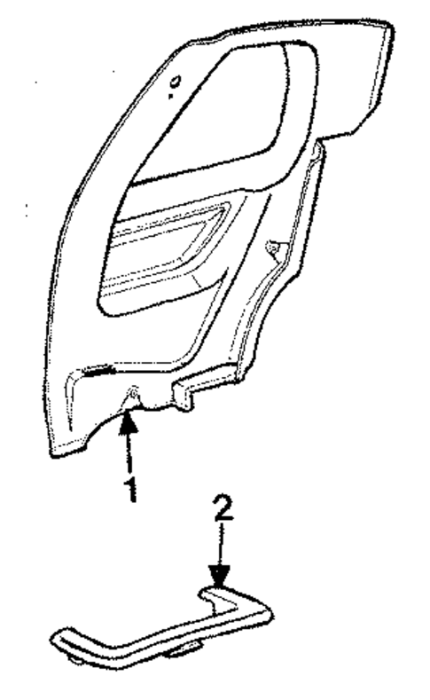 Interior Trim - Quarter Panels for 1985 Pontiac Grand Am #0