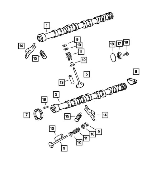 Camshafts and Valves for 2003 Chrysler PT Cruiser #0