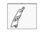 85798040 - Body: Windshield Pillar Trim for GM Image