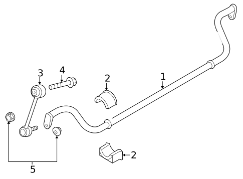 Stabilizer Bar & Components for 2016 Porsche Panamera #5