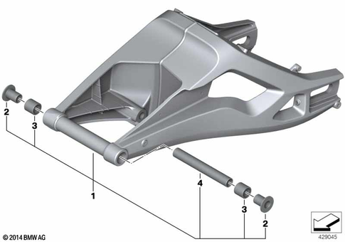 Rear Swing Arm with Bearing, Strut for 2014 BMW-Motorrad S 1000 XR #0