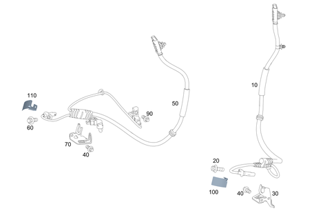 Front Axle Wiring for 2020 Mercedes-Benz AMG GT R #0