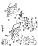 5067622AA - Doors, Door Mirrors and Related Parts: Foam Isolator for Mopar Image image