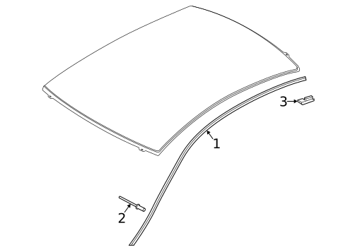 Exterior Trim - Roof for 2020 INFINITI Q60 #1
