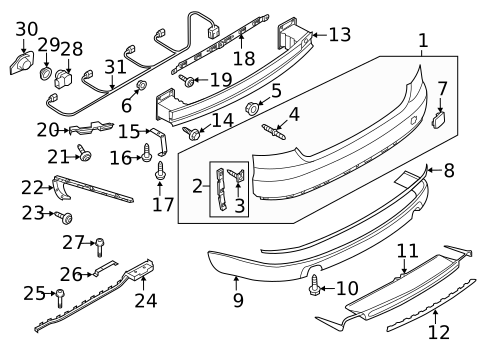Bumper & Components - Rear for 2013 Audi S8 #0