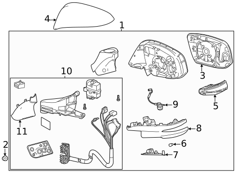 Outside Mirrors for 2024 Toyota Venza #0
