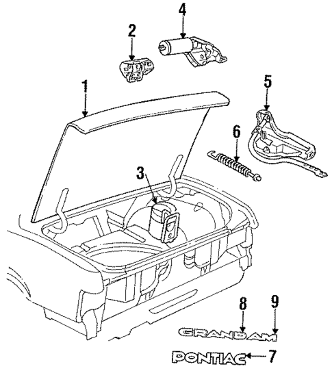 Trunk for 1986 Pontiac Grand Am #0