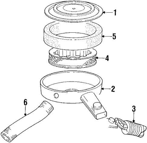 Air Intake for 1993 Dodge W150 #0