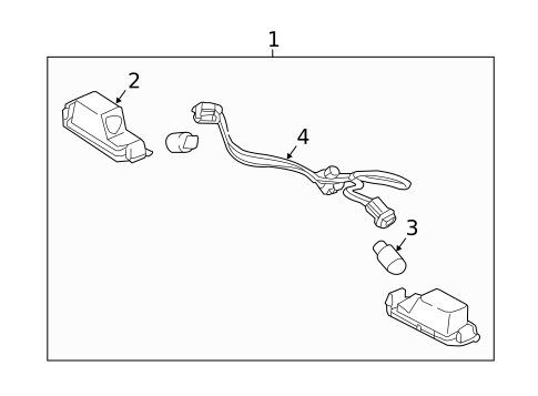 License Lamps for 2019 Hyundai Ioniq #0