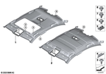51449874514 - : Headlining, Lift-Up &amp; Slide-Back Sunroof for BMW Image