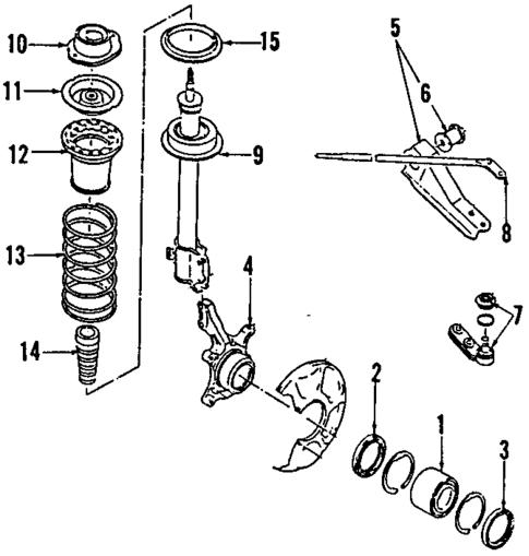 Front Brakes for 1986 Isuzu I-Mark #1