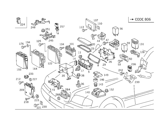 2025450380 - Electrical Equipment and Instruments: Gasket for Mercedes-Benz: C220, C230, C280, C43 AMG Image image
