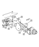 52010174AA - Service Brakes: Brake Hose, Rear for Dodge: Ram 2500, Ram 3500 Image