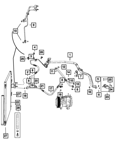Air Conditioner and Heater Plumbing for 2013 Ram 1500 #2