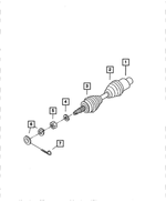 RL072214AA - Front Suspension &amp; Drive: Axle Half Shaft, Right Or Left for Mopar Image