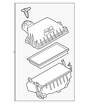 17700F0410 - : Air Cleaner Assembly for Toyota Image