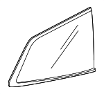 73550TG7A01 - Body: 2016-2022 Honda Pilot - Glass Assembly L Quarter Windshield (Privacy)(AGC) for Honda: Pilot Image