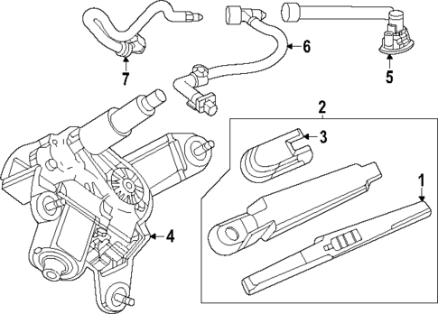Wiper & Washer Components for 2025 GMC Acadia #1