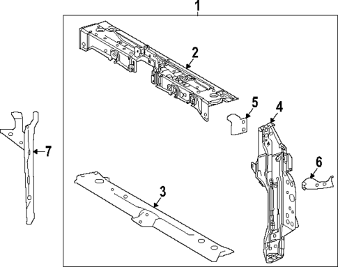 Radiator Support for 2025 Toyota Corolla Cross #0
