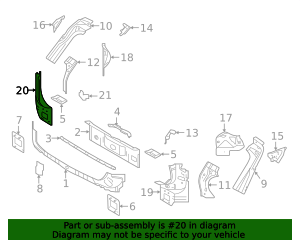 2019-2026 Volvo Quarter Panel Extension 32273927 | TascaParts.com