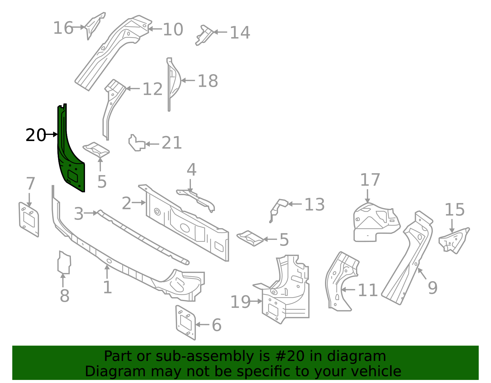 2019-2026 Volvo Quarter Panel Extension 32273927 | TascaParts.com