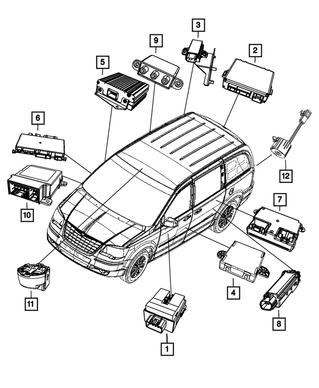 5026629AL - Electrical: Heated Seat Module for Mopar Image image