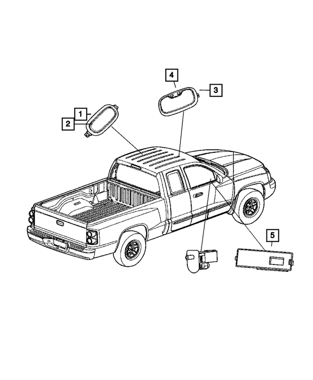 1AN73BD1AB - Electrical: Dome And Reading Lamp for Mopar Image