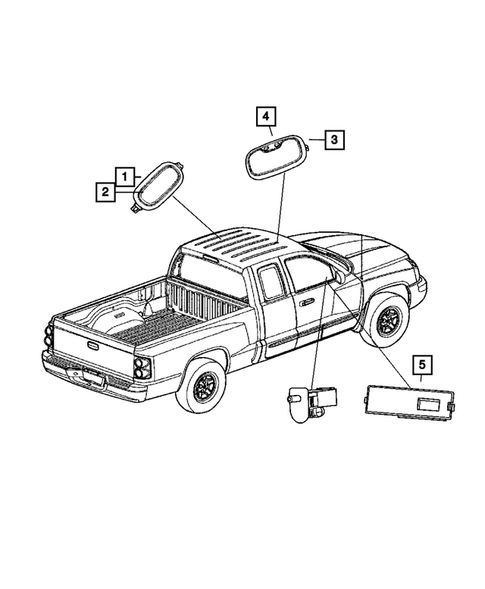 Lamps-Interior and Exterior for 2008 Dodge Dakota #2