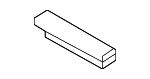861143D000 - Body: Windshield Pad for Hyundai Image