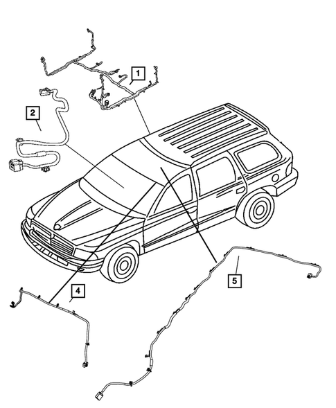 Wiring-Body and Accessories for 2009 Chrysler Aspen #0