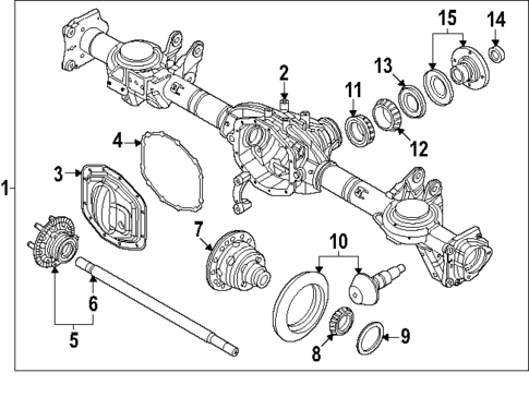 Axle & Differential for 2025 Ram 1500 #0