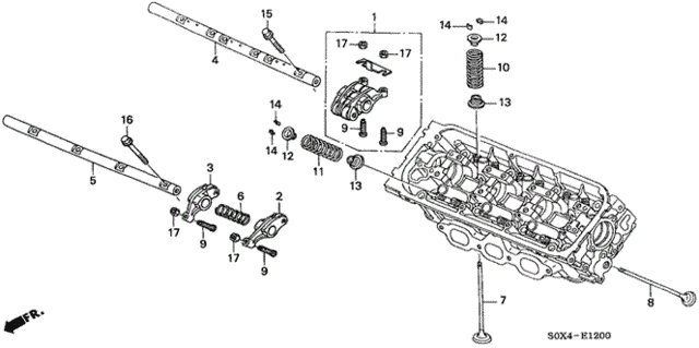 Valve - Rocker Arm (FR.) (-'01) for 1999 Honda Odyssey #0