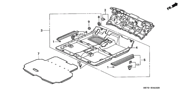 Floor Mat for 1992 Acura Integra #0